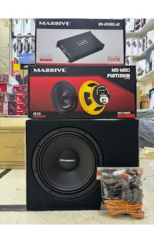 Massive Paket Set 30 CM Bass MASSİVE 3000 Wat Anfi 20 CM Midrange