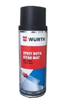 Sprey Boya Siyah Mat 400ml Würth Marka Sprey Boya Siyah Mat 400ml Würth Marka