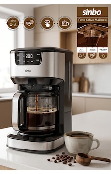Scm-9041 Otomatik Zaman Ayarlı Xl 14 Fincan Filtre Kahve Makinesi Dijital Göstergeli