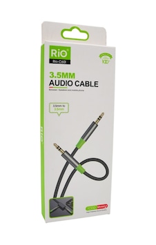 Rio 3,5mm Aux To Aux Kablo Şık Ve Dayanıklı Tasarımı İle Rio 3,5mm Aux To Aux Kablo Şık Ve Dayanıklı Tasarımı İle