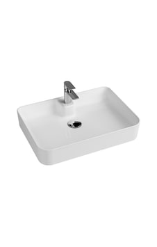 Rapid Line Tezgah Üstü Lavabo 42 X 60 Cm Geniş Yüzey, Yüksek Konfor - Tel Ve Sifon Hediyeli Beyaz Rapid Line Tezgah Üstü Lavabo 42 X 60 Cm Geniş Yüzey, Yüksek Konfor - Tel Ve Sifon Hediyeli Beyaz