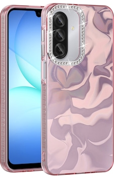 Samsung Uyumlu Galaxy A17 Kılıf Airbagli Parlak Taş Detay Tasarımlı Zore Esila Kapak - Pembe Pembe Samsung Uyumlu Galaxy A17 Kılıf Airbagli Parlak Taş Detay Tasarımlı Zore Esila Kapak - Pembe Pembe