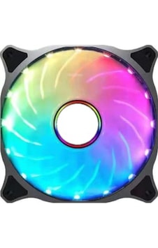 12 Cm. Rainbow Sonsuz Renk Rgb Led Otomatik Değişen Kasa Fanı 12 Cm. Rainbow Sonsuz Renk Rgb Led Otomatik Değişen Kasa Fanı