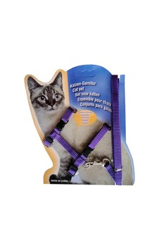 Kedi Göğüs Tasma Düz Renk 1x120 CM Mor Kedi Göğüs Tasma Düz Renk 1x120 CM Mor