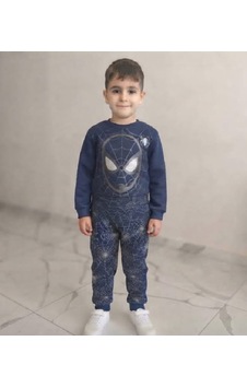 Zelhanbrand Erkek Çocuk Spiderman Desenli Eşofman Takımı Açık Lacivert Zelhanbrand Erkek Çocuk Spiderman Desenli Eşofman Takımı Açık Lacivert