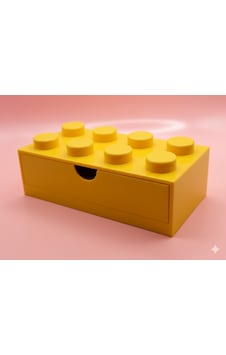 Lego Tasarımlı Mini Çekmece 4x2 Masaüstü Düzenleyici Dekoratif Saklama Kutusu Sarı Lego Tasarımlı Mini Çekmece 4x2 Masaüstü Düzenleyici Dekoratif Saklama Kutusu Sarı