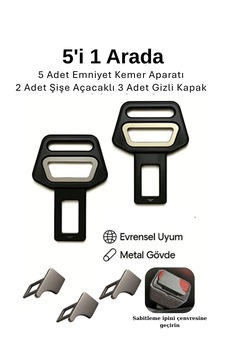 Tüm Araçlara Uyumlu Açacak - Gizli Emniyet Kemer Toka Seti