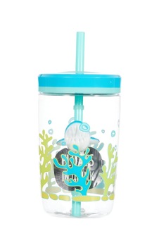 Contigo Yüzen Köpek Balığı Pipetli Bardak 470 Ml, Mavi Sku: Zeus8690010025463 1