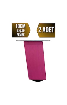 Kale Eğimli Ayarlı Ahşap Ayak Mobilya Masa Ve Dolap Ayağı Pembe 10cm 2 Adet Kale Eğimli Ayarlı Ahşap Ayak Mobilya Masa Ve Dolap Ayağı Pembe 10cm 2 Adet