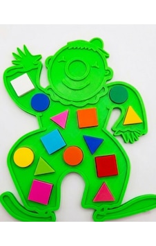 Eğitici Geometrik Şekiller - Renkli Şekil Eşleştirme - Zeka Geliştirici Çocuk Puzzle - Yeşil Eğitici Geometrik Şekiller - Renkli Şekil Eşleştirme - Zeka Geliştirici Çocuk Puzzle - Yeşil