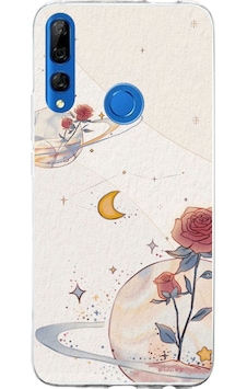 Huawei Y9 Prime 2019 Uyumlu Gezegen, Yıldız Ve Gül Baskılı Silikon Kılıf Renkli Huawei Y9 Prime 2019 Uyumlu Gezegen, Yıldız Ve Gül Baskılı Silikon Kılıf Renkli