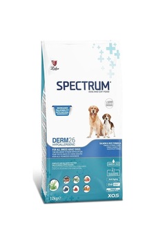 Spectrum Derm 26 Hypo-allergenic Deri Hassasiyeti İçin Somonlu Yetişkin Köpek Maması 12kg Spectrum Derm 26 Hypo-allergenic Deri Hassasiyeti İçin Somonlu Yetişkin Köpek Maması 12kg