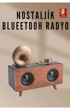 Ahşap Tasarımlı Bluetooth Radyo 3 Bantlı Müzik Çalar Ahşap Tasarımlı Bluetooth Radyo 3 Bantlı Müzik Çalar