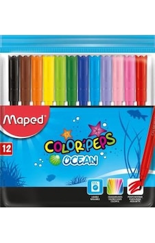 MAPED COLOR PEPS OCEAN KEÇELİ KALEM 12'L MAPED COLOR PEPS OCEAN KEÇELİ KALEM 12'L