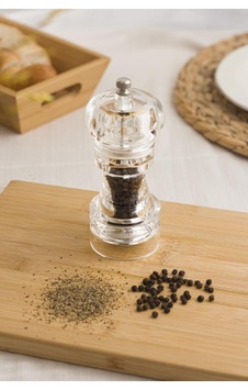 Akrilik Tuz Karabiber Baharat Değirmeni Öğütücü 14 Cm Altın Akrilik Tuz Karabiber Baharat Değirmeni Öğütücü 14 Cm Altın