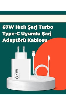 Güvenli Ve Hızlı Şarj İçin 67w Turbo Adaptör Type-c Kablo İle - Lisinya Güvenli Ve Hızlı Şarj İçin 67w Turbo Adaptör Type-c Kablo İle - Lisinya