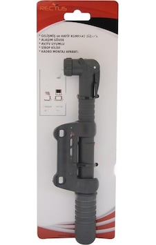 Rectus Mini Bisiklet Pompası Siyah 22cm