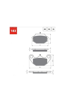 Gold Ad 183 Fren Balata Sinter Metal