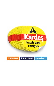 Hatalı Park Etiketi 8 X 8 50 Adet Diğer Hatalı Park Etiketi 8 X 8 50 Adet Diğer
