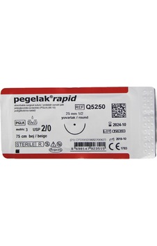 Doğsan 2/0 25 MM Yuvarlak 1/2 75 CM Emilebilir Cerrahi İplik Doğsan 2/0 25 MM Yuvarlak 1/2 75 CM Emilebilir Cerrahi İplik