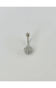 Çiçek Detaylı Göbek Piercing - Pg0041 Çok Renkli Çiçek Detaylı Göbek Piercing - Pg0041 Çok Renkli
