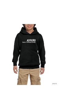 Zepplin Giyim Aykırı Siyah Çocuk Kapşonlu Sweatshirt Zepplin Giyim Aykırı Siyah Çocuk Kapşonlu Sweatshirt