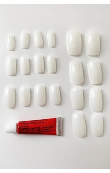 60 Adet Naturel Badem Takma Tırnak ve 3 Adet Yapıştırıcı