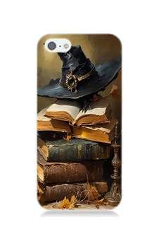 Apple Uyumlu iPhone 5 Büyücü Şapka Desenli Silikon Kılıf