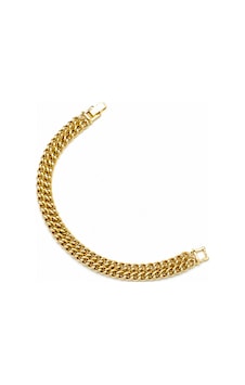 Balenbi Jewelry 14k Gold Renk Kalın Zincir Model Premium Kararmaz Çelik Kadın Bileklik 1185 Altın Balenbi Jewelry 14k Gold Renk Kalın Zincir Model Premium Kararmaz Çelik Kadın Bileklik 1185 Altın