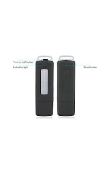 120mah Siyah 1 Adet Usb Disk Ses Kayıt Cihaz 16 Gb