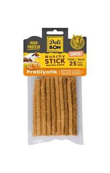 Delibon Süper Munchy Çubuk Prebiyotik Köpek Çiğneme Kemiği İnce 25'li Delibon Süper Munchy Çubuk Prebiyotik Köpek Çiğneme Kemiği İnce 25'li