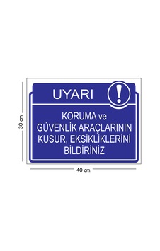 Metal Koruma Ve Güvenlik Araçlarının Kusur Eksikliklerini Bildirini 30x40 Cm A3 Uyarı İş Güvenliği Metal Koruma Ve Güvenlik Araçlarının Kusur Eksikliklerini Bildirini 30x40 Cm A3 Uyarı İş Güvenliği