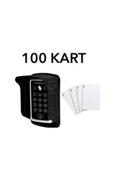 -100 Rfıd Şifreli Kapı Kilidi + Koruyucu Kapak + 100 Adet Proximity Manyetik Kart
