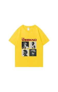 Flood Of Style Saat Sonra Hafta İçi Albüm Grafik T Shirt Erkek Kadın Vintage Hip Hop Streetwear Boy Kısa Kol Sarı Flood Of Style Saat Sonra Hafta İçi Albüm Grafik T Shirt Erkek Kadın Vintage Hip Hop Streetwear Boy Kısa Kol Sarı