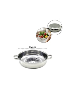 24cm Basık Süzek Metal Süzgeç Kulplu Renkli 24cm Basık Süzek Metal Süzgeç Kulplu Renkli