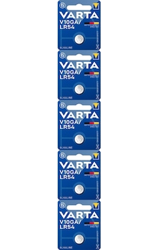 Varta AG10 LR1130 389A V10GA LR54 5’li Alkalin Düğme Pil