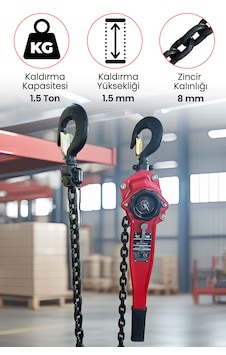 Hubzug 1.5ton 1.5 Metre Gpht15t