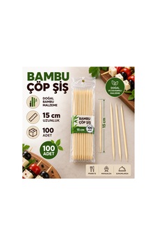 Çöp Şiş 15 Cm 100 Adet Bambu Çöp Şiş - 920921989 Çöp Şiş 15 Cm 100 Adet Bambu Çöp Şiş - 920921989