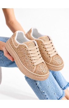 Dabab Shoes Stella Kadın Gold Taşlı Işıltılı Platform Sneakers Spor Ayakkabı Altın Dabab Shoes Stella Kadın Gold Taşlı Işıltılı Platform Sneakers Spor Ayakkabı Altın