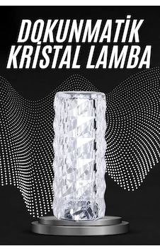 Kristal Lamba Masa Lambası Şarjlı Masa Lambası Dokunmatik Sensör Usb Şarjlı Diğer 08198669