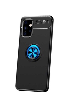 Galaxy A32 4g Kılıf Zore Ravel Silikon Kapak Siyah-Mavi Galaxy A32 4g Kılıf Zore Ravel Silikon Kapak Siyah-Mavi