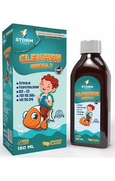 Storm Vitals Clevfish Omega 3 Sitikolin 150ml Sıvı