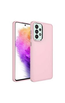 Galaxy Uyumlu A52 Kılıf Metal Çerçeve Ve Buton Tasarımlı Silikon Zore Luna Kapak Galaxy Uyumlu A52 Kılıf Metal Çerçeve Ve Buton Tasarımlı Silikon Zore Luna Kapak