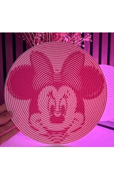 Mouse Çizgi Film İkonu Spiral Plak Dekor -  İllüzyon Duvar Ve Masaüstü Süsü, Çocuk Odası Ve Popüler Kültür Aksesuarı, Modern Ev Dekorasyonu Ve Hediye