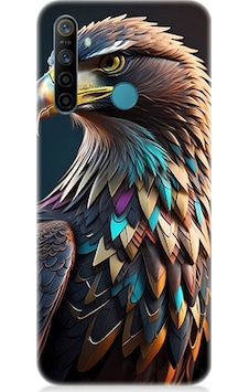Realme 6i Uyumlu Silikon Kılıf Renkli Kaya Kartalı Realme 6i Uyumlu Silikon Kılıf Renkli Kaya Kartalı