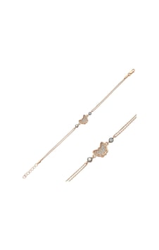 Gümüş Rose Kelebek Bayan Bileklik Gümüş - Rose Gold Gümüş Rose Kelebek Bayan Bileklik Gümüş - Rose Gold