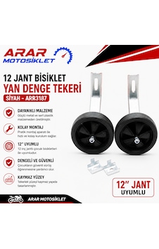 12 Jant Bisiklet Yan Denge Tekeri Siyah-arr3187 12 Jant Bisiklet Yan Denge Tekeri Siyah-arr3187