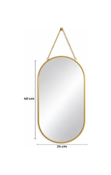 Büro Ev Ofis Dekoru İçin 40x60cm Golden Metal Çerçeveli İp Askılı Duvar Aynası Diğer Büro Ev Ofis Dekoru İçin 40x60cm Golden Metal Çerçeveli İp Askılı Duvar Aynası Diğer