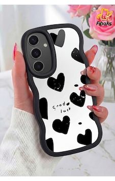 Fibaks Galaxy S24 Fe Uyumlu Kılıf Aynalı Kalp Desenli Yumuşak Kenarlı Kamera Korumalı Silikon Kapak Fibaks Galaxy S24 Fe Uyumlu Kılıf Aynalı Kalp Desenli Yumuşak Kenarlı Kamera Korumalı Silikon Kapak