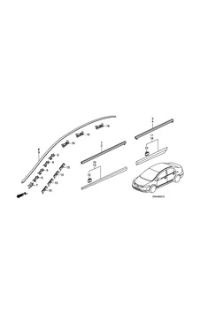 Honda Civic 2006-2012 Cam Sıyırıcı Fd6 Arka Kapı Dış Sol Siyah Oem No:72950snaa01 Honda Civic 2006-2012 Cam Sıyırıcı Fd6 Arka Kapı Dış Sol Siyah Oem No:72950snaa01